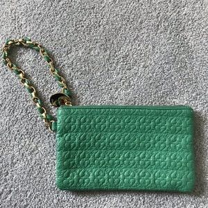 Deux Lux 8” Green Wristlet